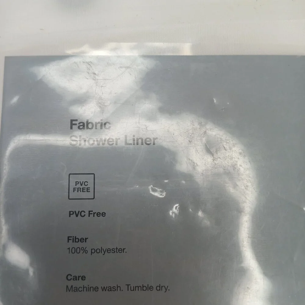 Room Essentials Super Soft PEVA Shower Curtain  White 71'' x 71'', inches, new